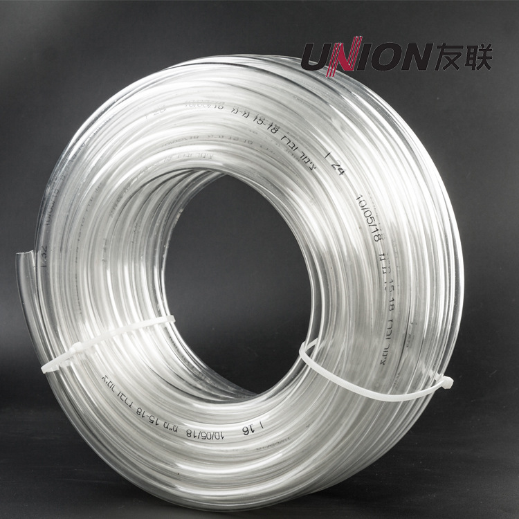 Wholesale pvc transparent fluid tube, food-grade water source specific transparency level pvc transparent hose