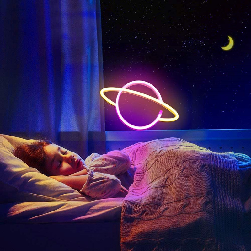 "Led Planet Neon Bed Decorating Night Lamps New Cosmos Light Network Redins Lights Cross-border Wholesage"