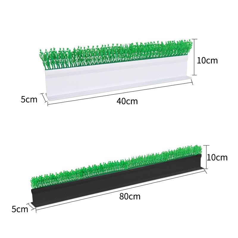 超市仿真草生鲜隔断装饰草冷风柜水果分隔草猪肉托盘分隔栏