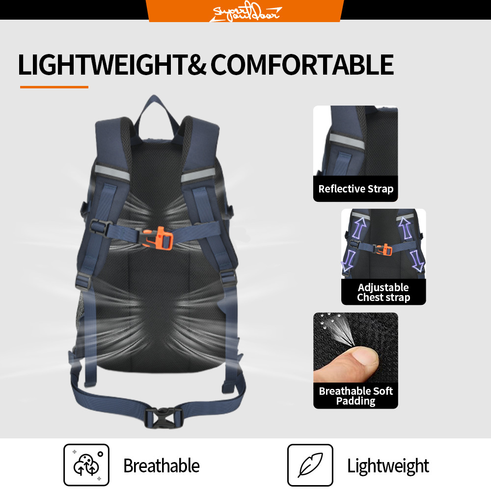 Twenty-five litres of cross-border travel packs for men on their leisure and hiking days, with a waterproof shoulder bag for women.