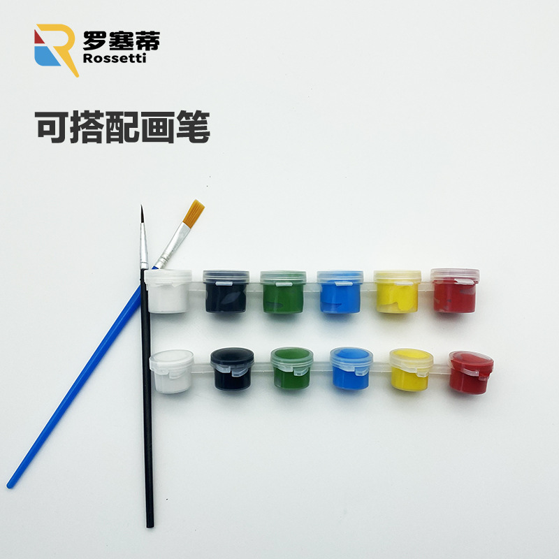 Direct sale of 8-coated acetylene paints 2 ml3ml5ml children graffiti DIY hand-painted plaster and shoes