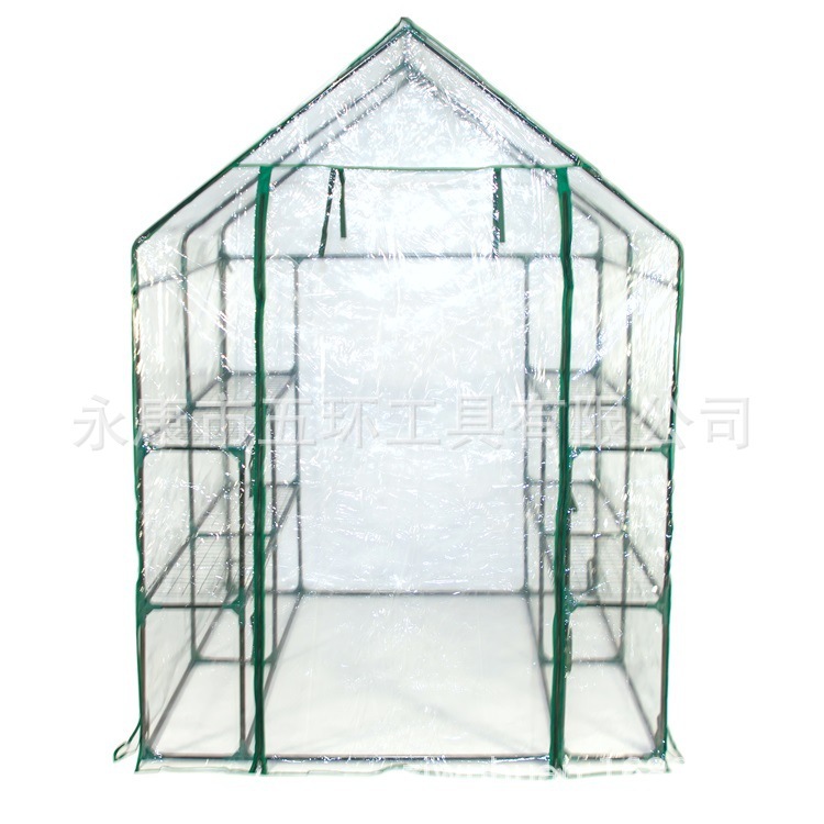 2-step greenhouse greenhouses green vegetable veggies, sunproof, warm room pvc/pe heating room