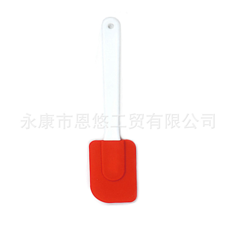 專業供應紅色硅膠刮刀 白色塑料手柄 烘焙專用硅膠刮刀