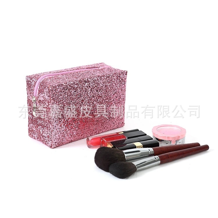 Good-quality, high-capacity cosmetics bag.