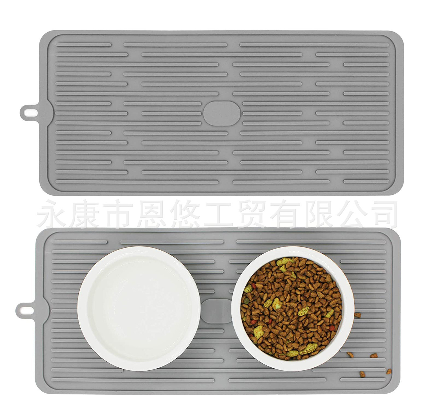 硅胶沥水垫厨房防滑隔热垫 挂孔易收纳茶杯垫桌垫