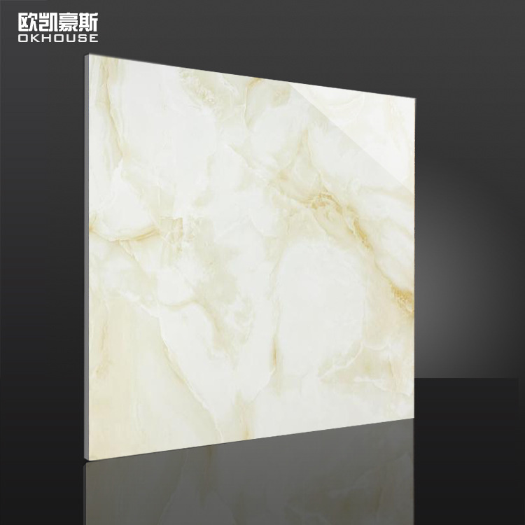 The Fuoshan plant offers wholesale tiles, 800x800mm living room floors, 3D high-premise ink imitating marbles.