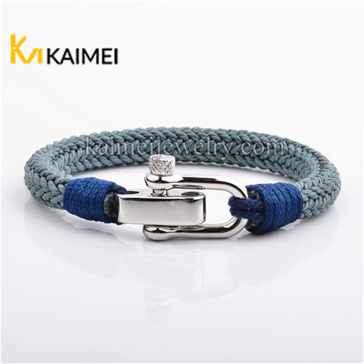 Europe and America's stainless steel-lined cotton liner shipping bracelet.