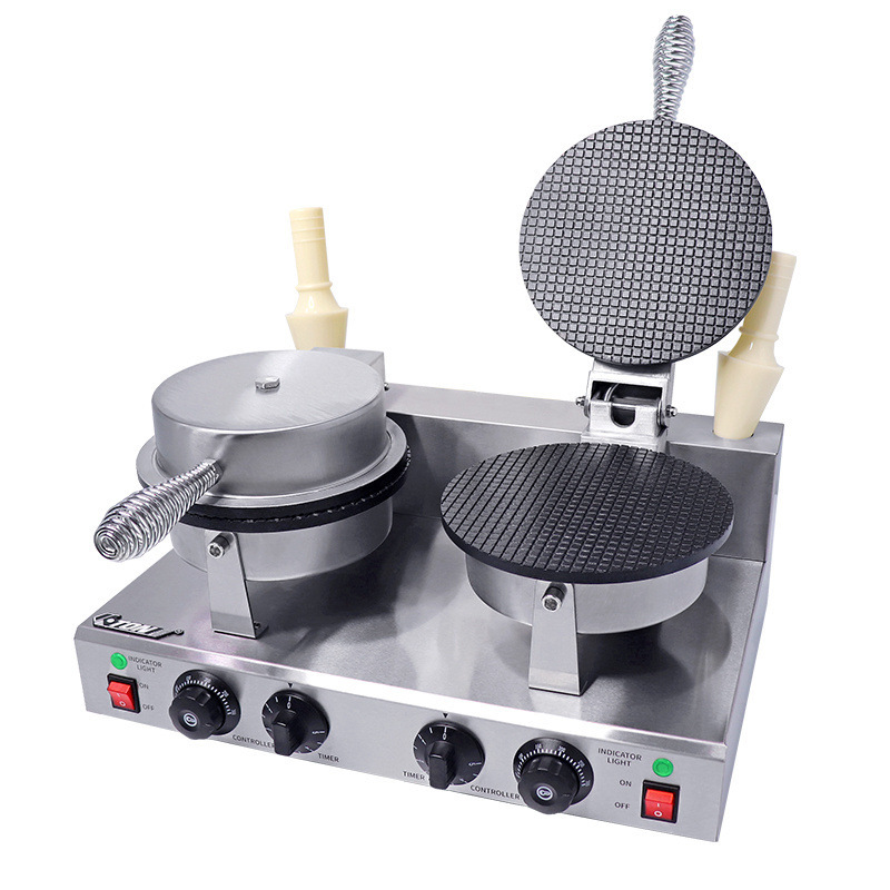 Eton Ice-cream Leather, commercial stainless steel, single-headed, double-headed ice cream larvae, egg roller, small cone machine