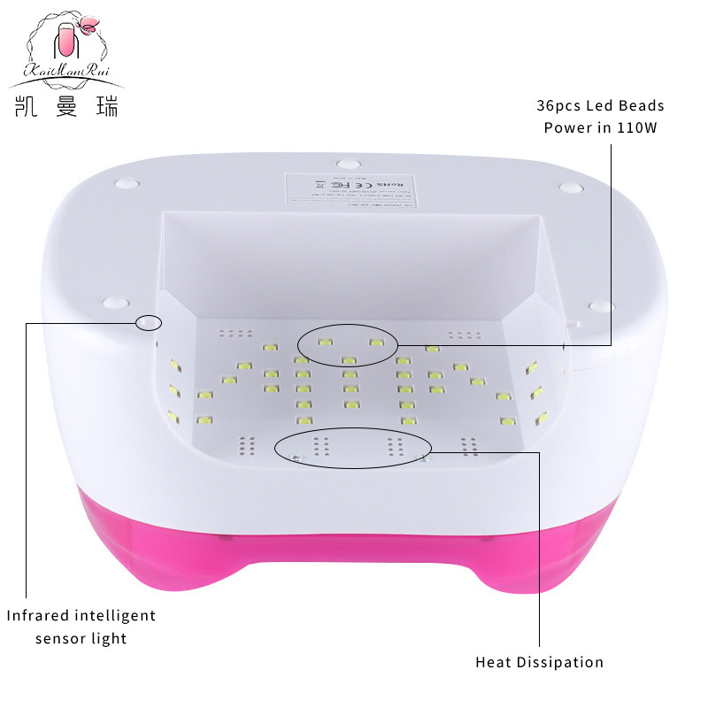 跨境新款美甲光療機美甲工具帶儲物功能美甲燈大功率指甲烤燈批發