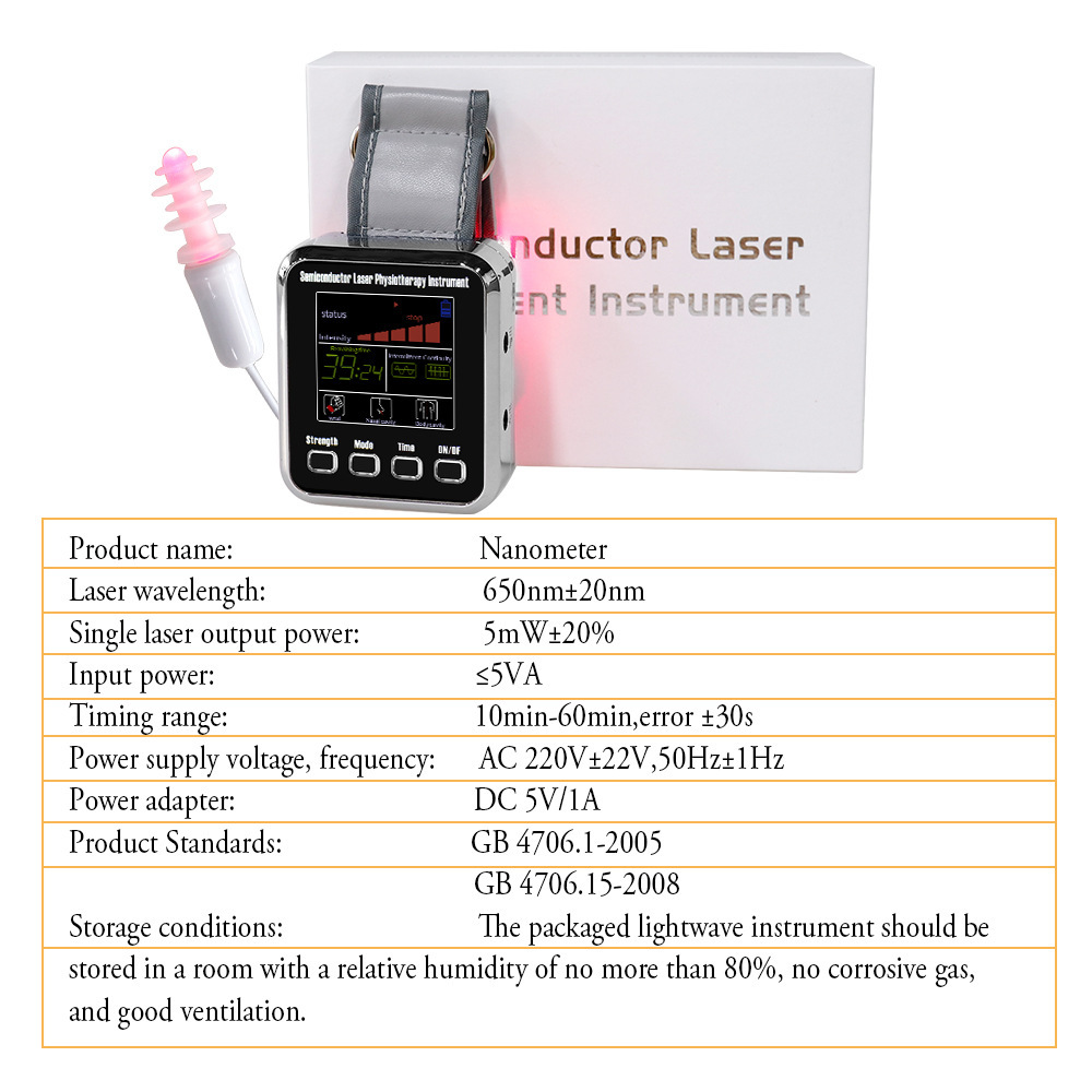 7-hole semiconductor nanophotometer wristboard laser for upgrade in English