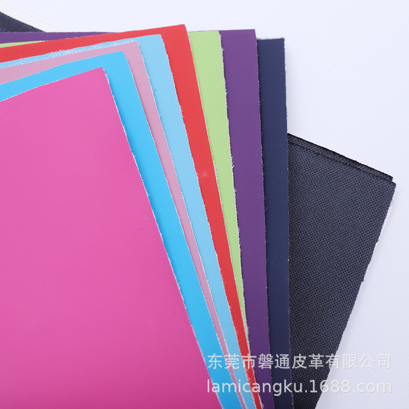 A large supply of PU-skin fabric, notebook leather, box wrappers.