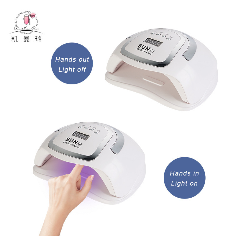 The new high-power phototherapy light is fast enough to dry a hand-made nail polished.