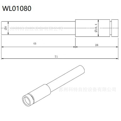 色谱仪计量泵柱塞泵宝石柱塞8.0mm-WL01080