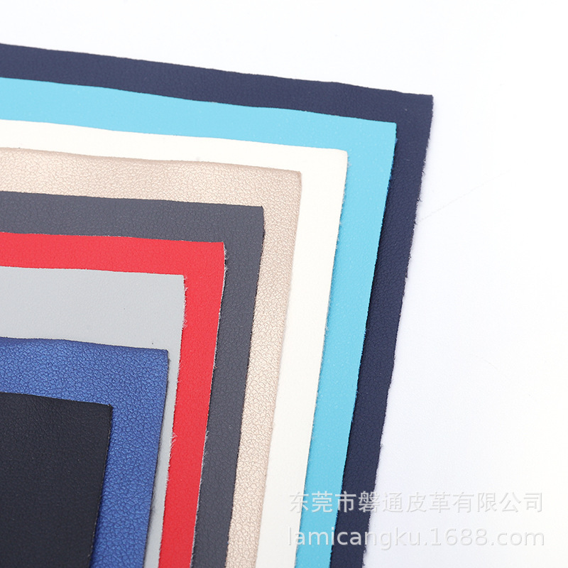 A large supply of PU-skin fabric, notebook leather, box wrappers.