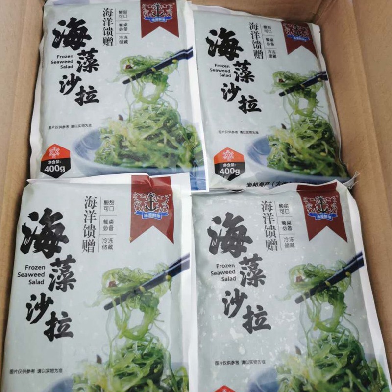 Thức ăn biển, túi salad rong biển, 400g/bag, nước sốt mật hoa, sẵn sàng đi.