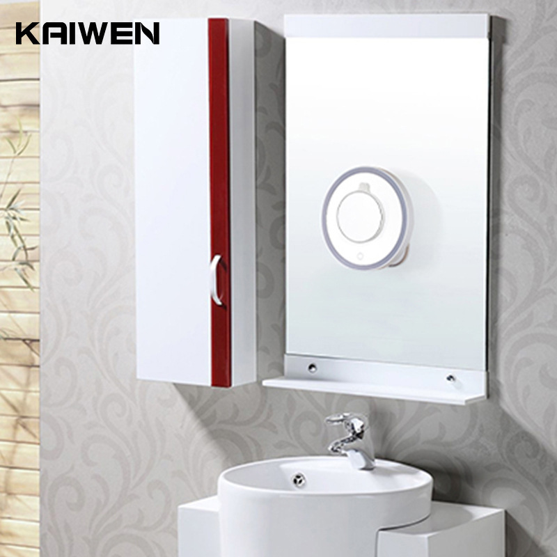 The factory's Kevin LED make-up mirror 5 times magnified the desktop bathroom double-faced mirror with a lighted refiller.