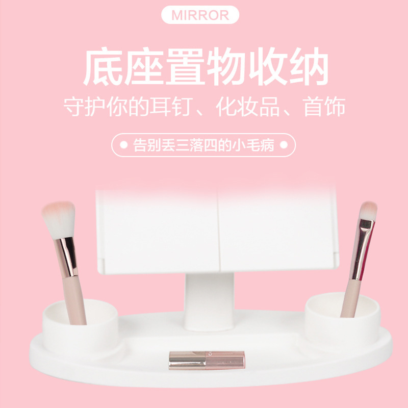 Kevin 37's 72's triple-dependant desktop makeup mirror multiple magnification LED's LED.