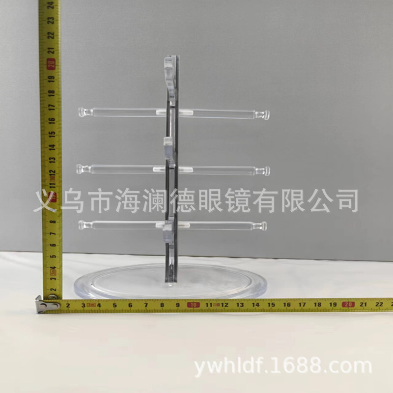 Simple Pvc plastic glasses display frame, merchant counter display set, source of goods, wholesale.