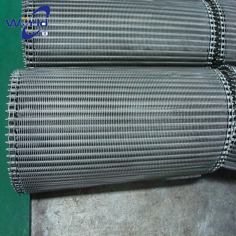 Dry delivery belts, food cleaning of the diamond-shaped conveyor belts, stainless steel XPE boiler delivery bands.