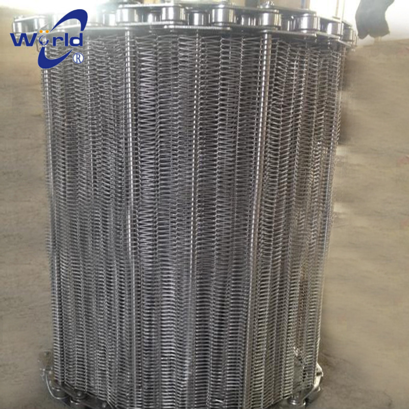 Dry delivery belts, food cleaning of the diamond-shaped conveyor belts, stainless steel XPE boiler delivery bands.