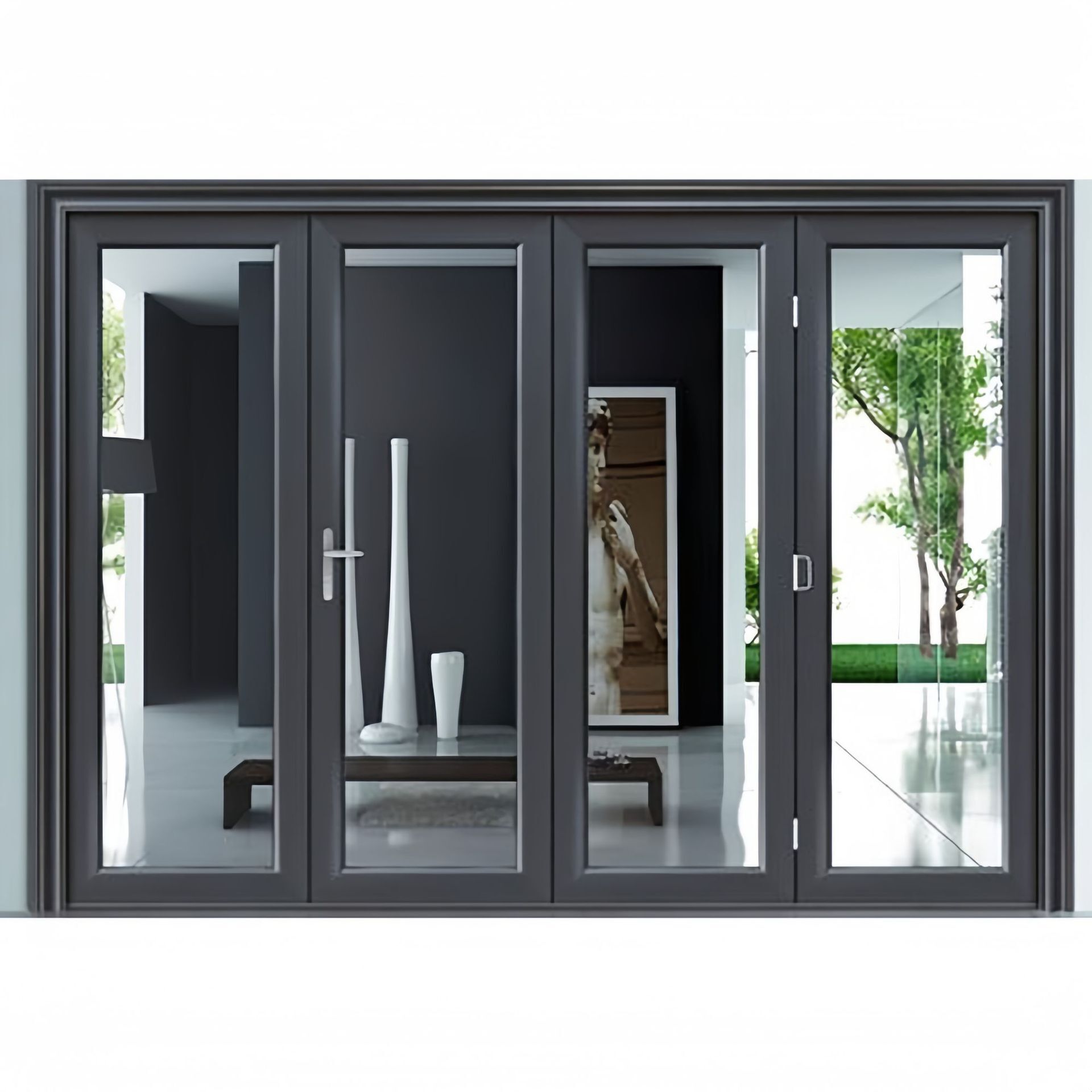 The 70-series fixed windows are flat, the sound insulation alloy is flat, the windows of the system are flat