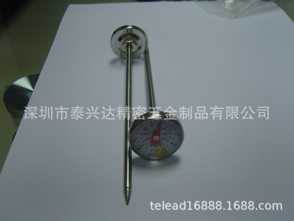 Food thermometers, coffeepot thermometers, kettle thermometers, thermometers.