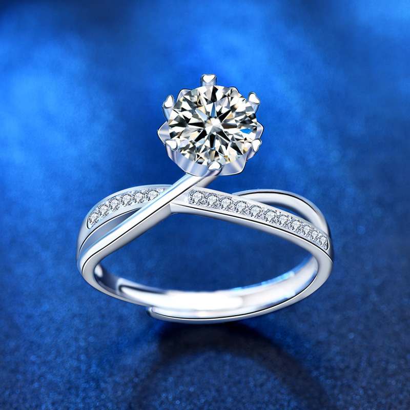 925 pure silver rings for a woman with a high-level ring to regulate the Mosan Stone Ring across Europe and America.