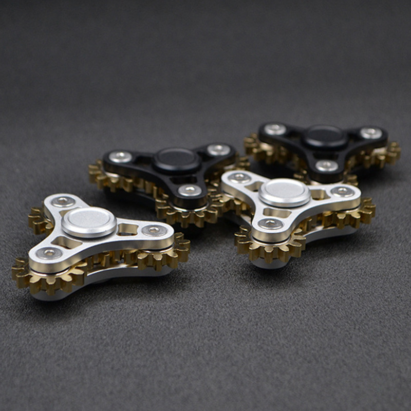 Nine-toothed finger-to-finger gyro-crazy gear-to-moment, 손 스피너 decompress EDC.