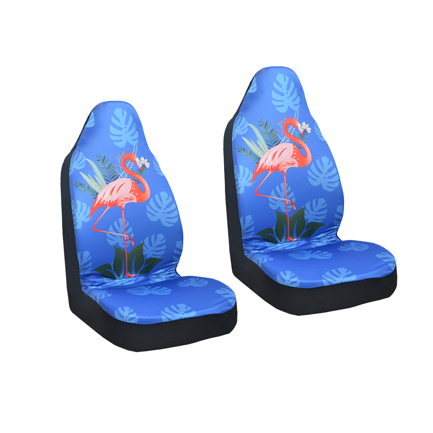 Specialized in cross-border foreign trade for 2 front General purpose car seats with digital flamingos ice cream