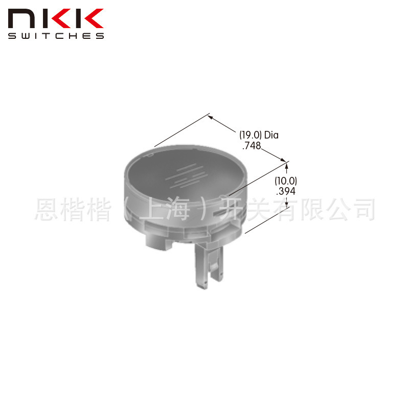 AT4178JB round cap for light LED transparency/white/NKK switch