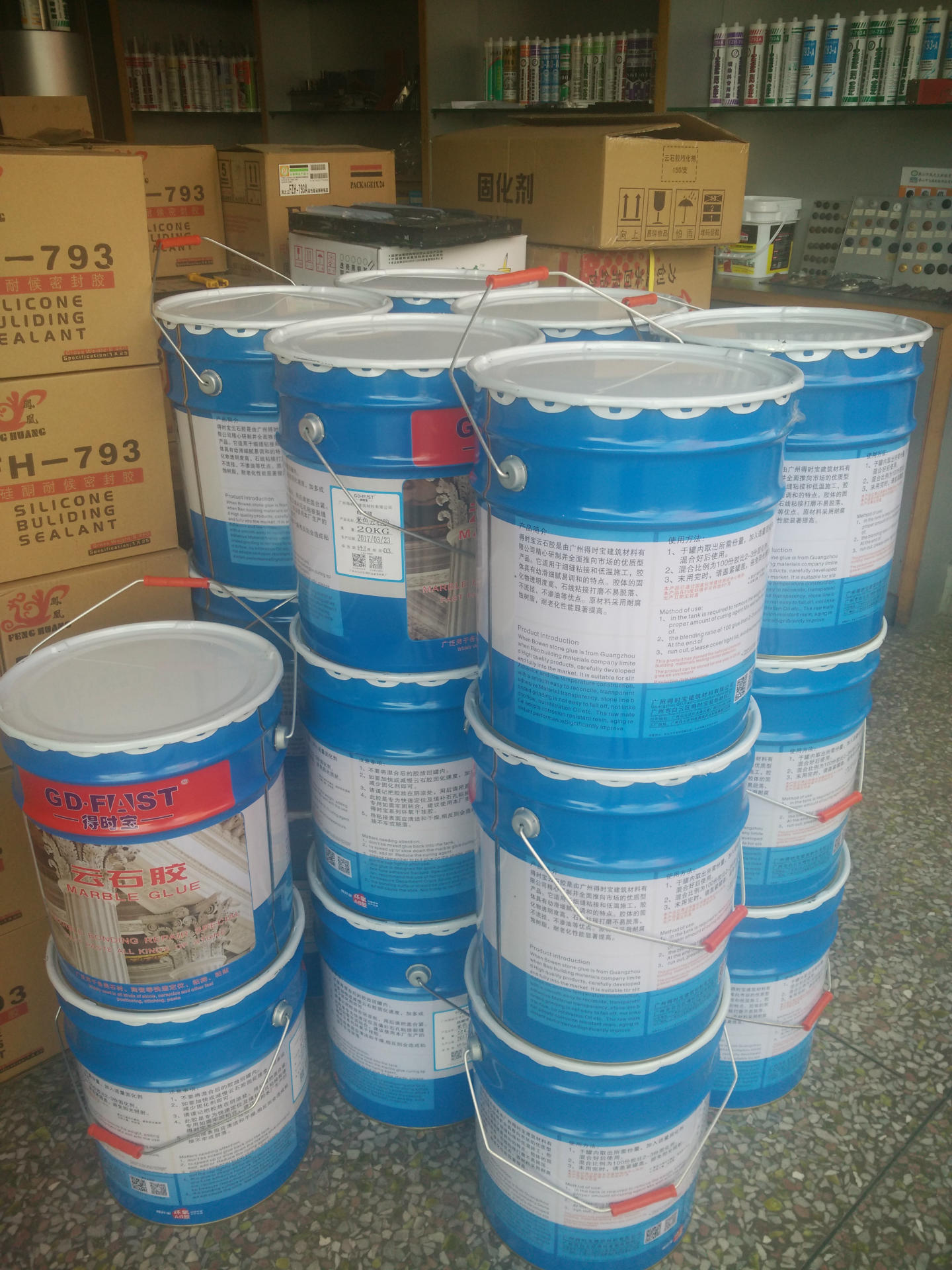 The factory supplies AB dry rock glue, quick dry hard tile wall marble project.