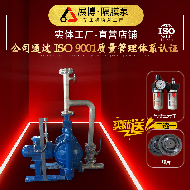 Custom plant production of DBY-100 electric diaphragm pump fluorine/acid alkali/septic rotor pump