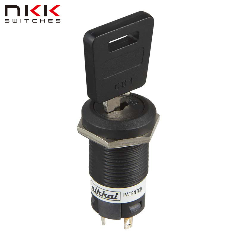 CKM12AFW01-001 high security key lock switch/NKK switch