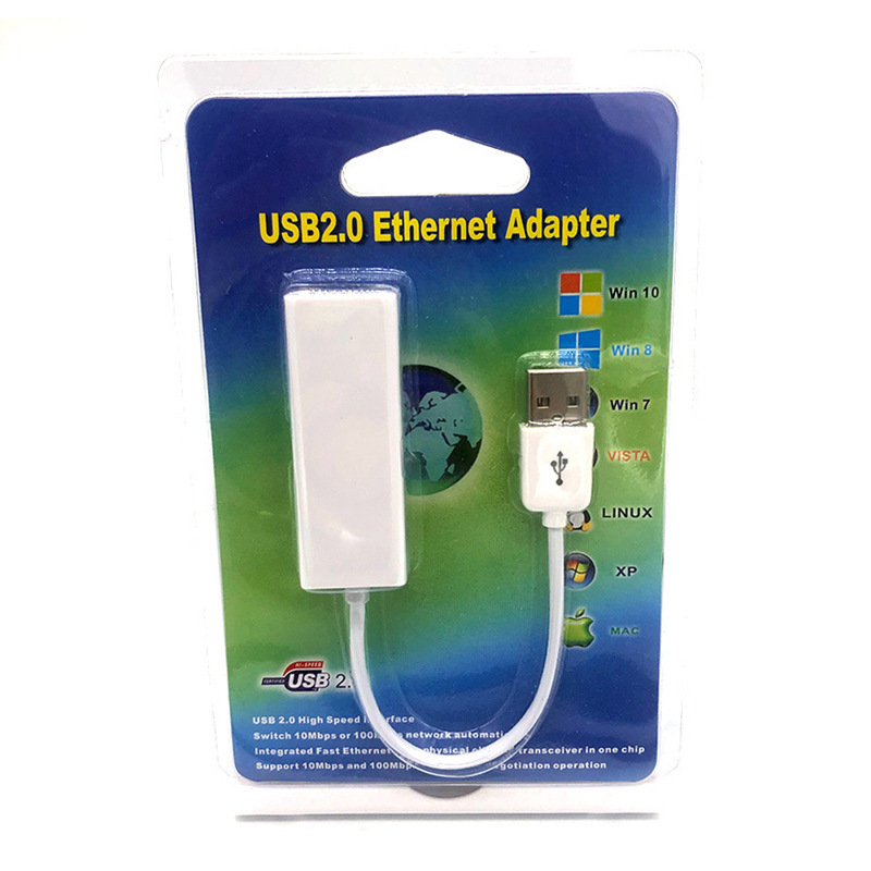 USB2. 0 บัตรเครือข่ายที่อยู่บนเว็บไซต์ฟรีสําหรับชาร์จคอมพิวเตอร์เครือข่ายภายนอกที่ความเร็วสูง