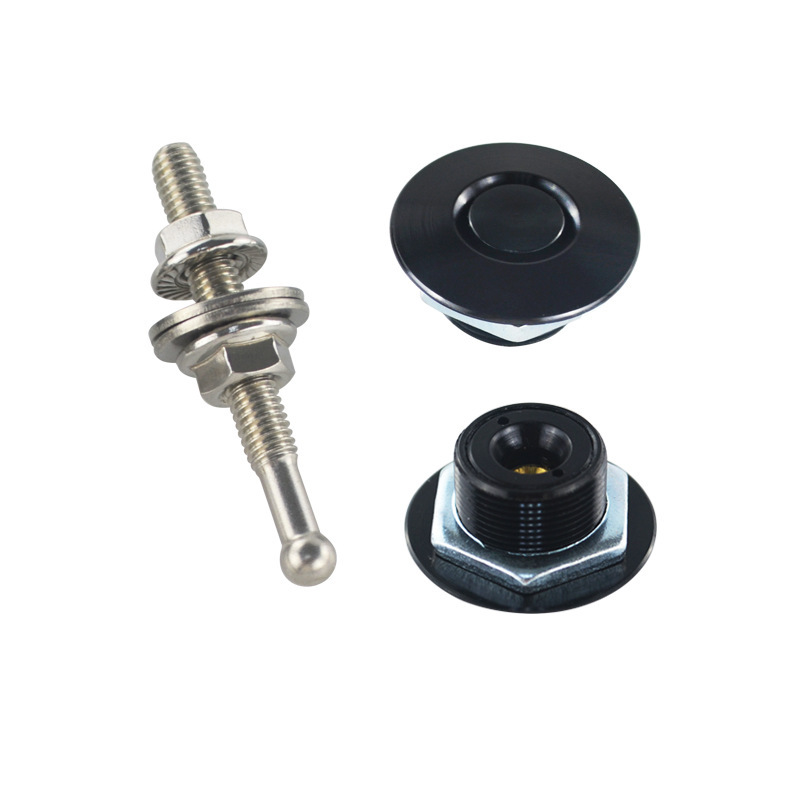 Cross-border 32 mm stealthproof retrofit button-type mini hood lock/short