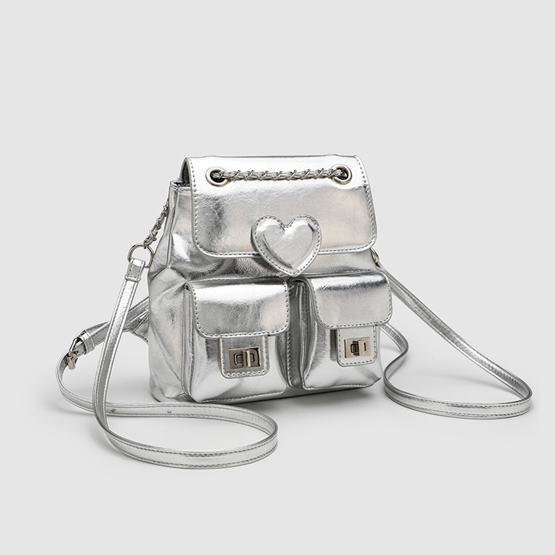 South Korean two-shoulder buns, 2024 new twirling fashion bag, 100-link bucket bag.