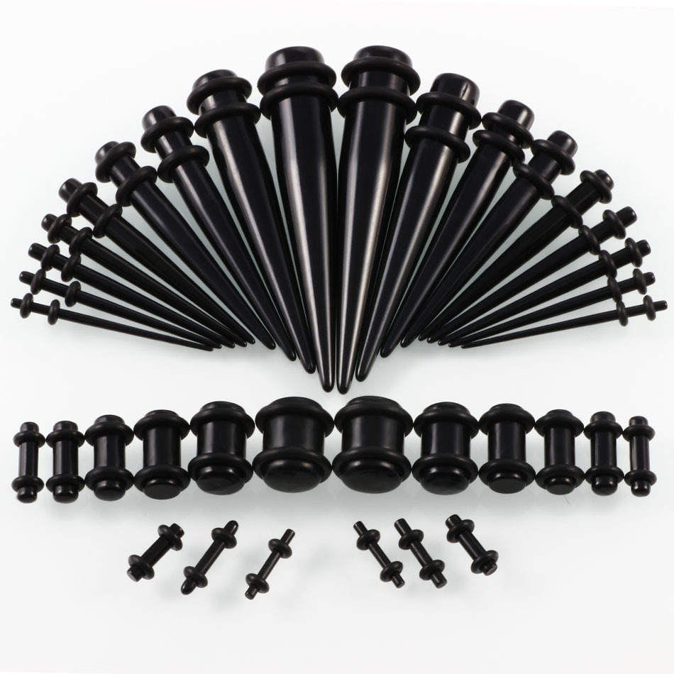 The factory offers a piercing set of 36PCS/sets of Acreex cone 1.6 mm-10 mm piercing of earring