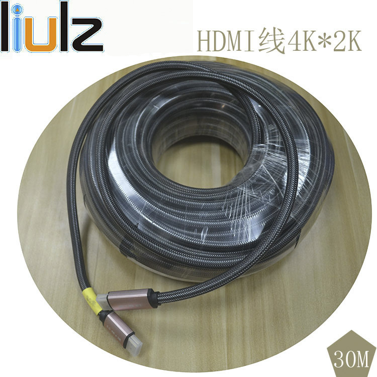 HDMI, HDMI, version 1.4, HDMI signal transmission line, engineering wiring 3D with HDMI chips 30 meters.