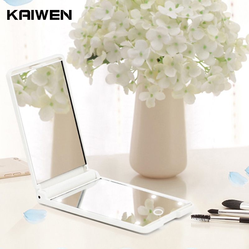 The factory's Kevin led light mirror with a gift mirror pocket box with a mirror light for 8LED6 folders