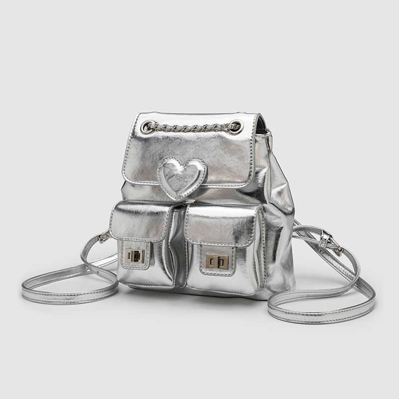 South Korean two-shoulder buns, 2024 new twirling fashion bag, 100-link bucket bag.