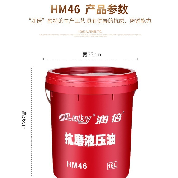 HM46, which is dedicated to lubricating hydraulic fluids.