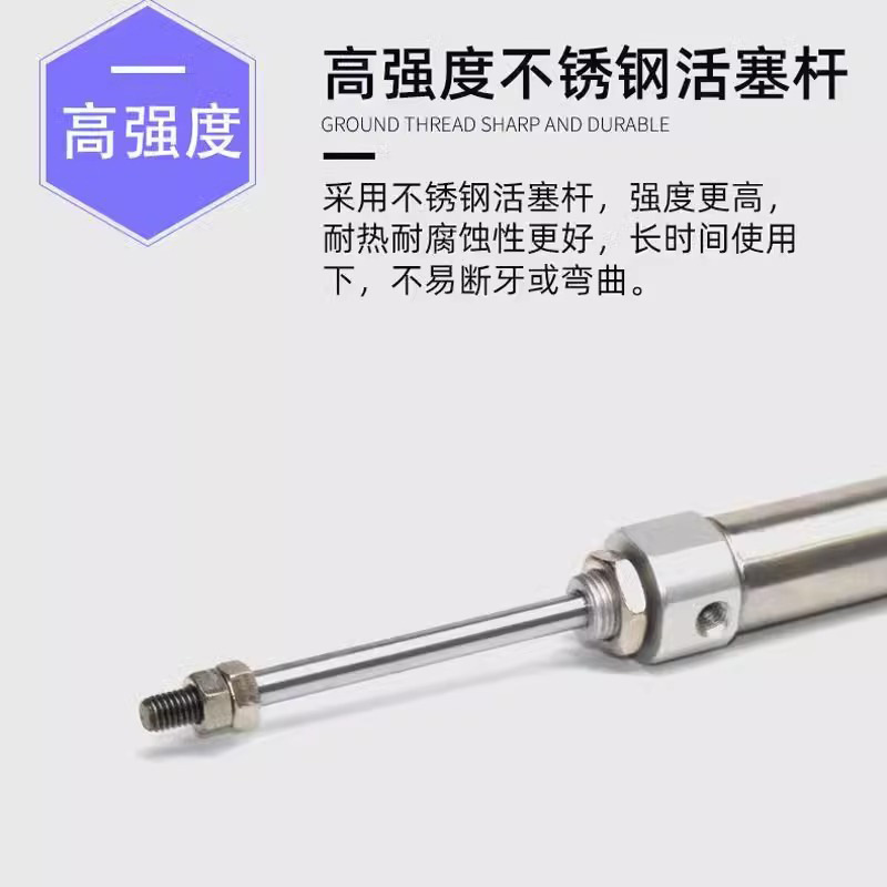 Double SMC-type pen-type mini-cylinder CDJ2B10 stainless steel-gas pen-type double-off to one-way cylinders