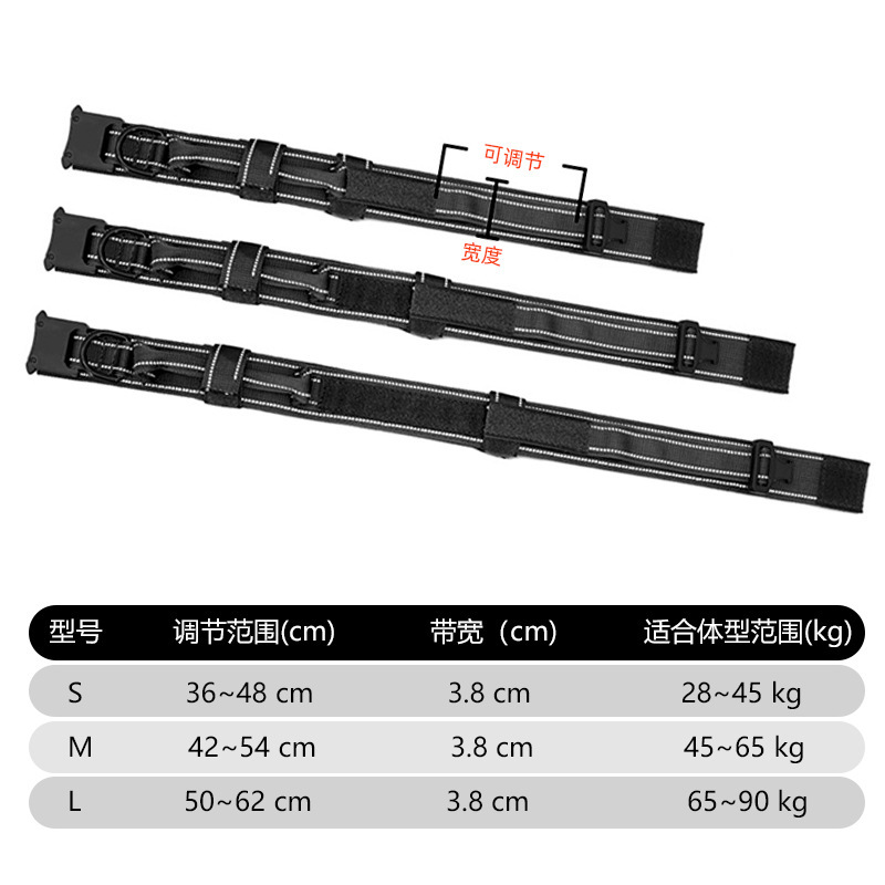 Thứ tự xuyên qua, cổ họng chó cao cấp hàng loạt zinc hợp kim phản ánh vật nuôi nylon chiến thuật đan len
