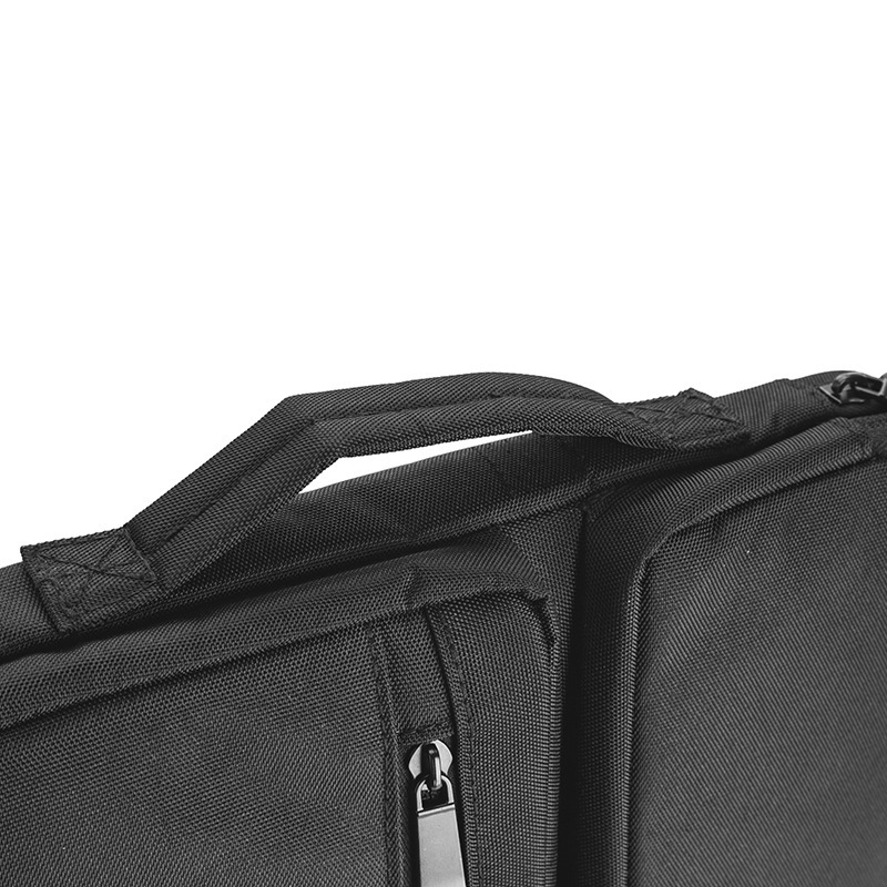 A laptop bag with a big double capacity with a velvet commercial apple of 15 inches.