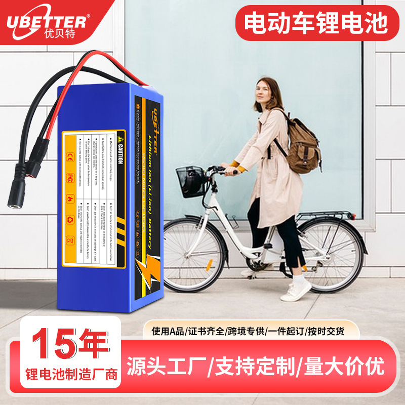 定製電動車電池36V48V電動山地車自行車海龍款大容量動力鋰電池