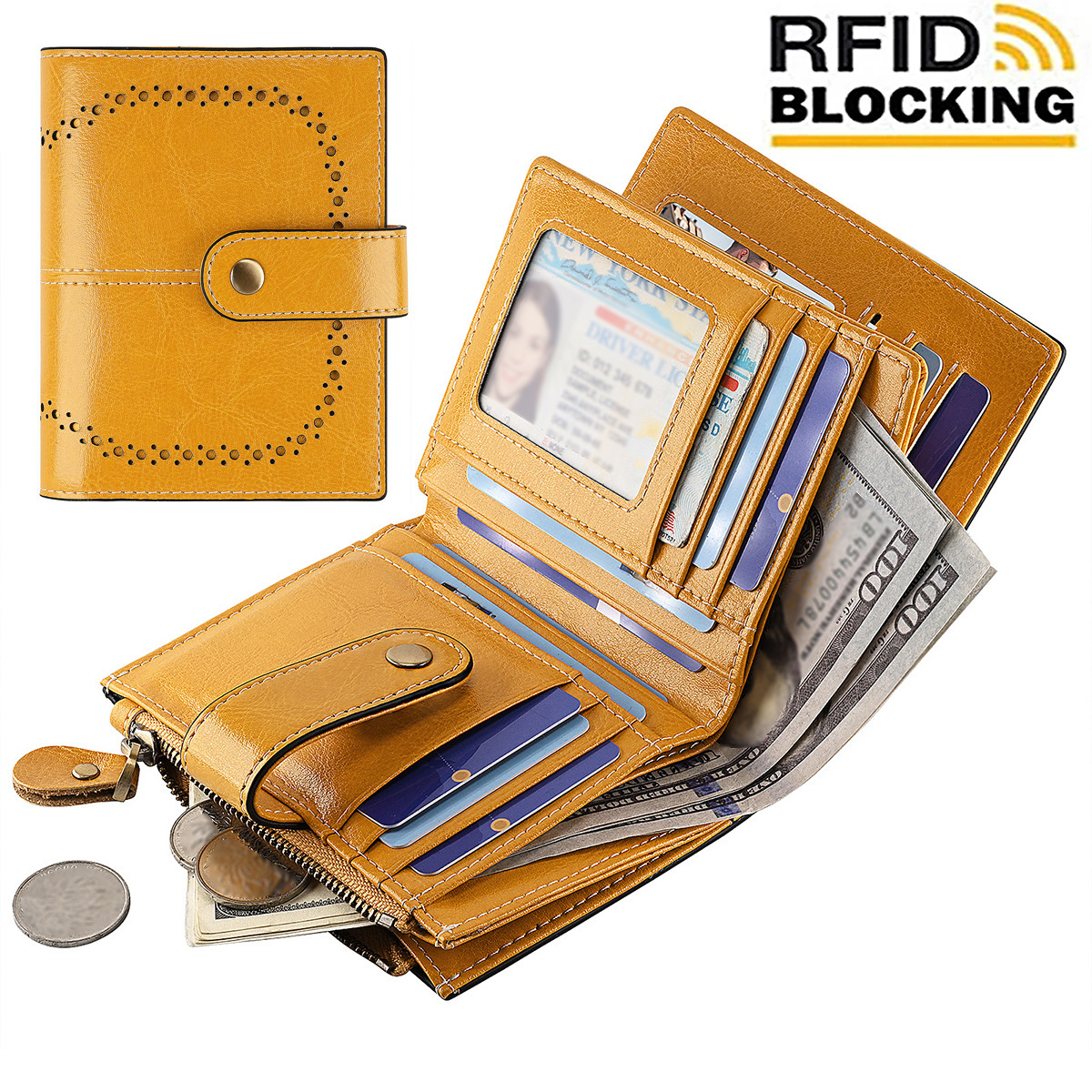 นักออกแบบกระเป๋าสตางค์ของ RFID, กระเป๋าสตางค์นักเรียนชาวเกาหลีแบบระยะสั้น, ยูโร-อเมริกัน และอเมซอน