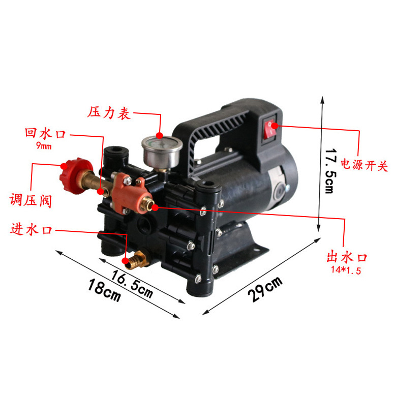 A pharmacist high-pressure agricultural double-cylinder pump for an electric car high-pressure sprayer hand-held piston pump