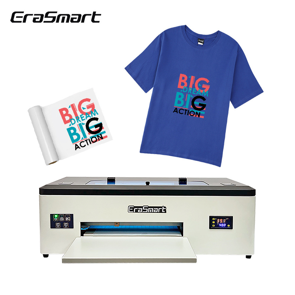 Erasmart 1390 A3 DTF Printer printing of white ink painting printer