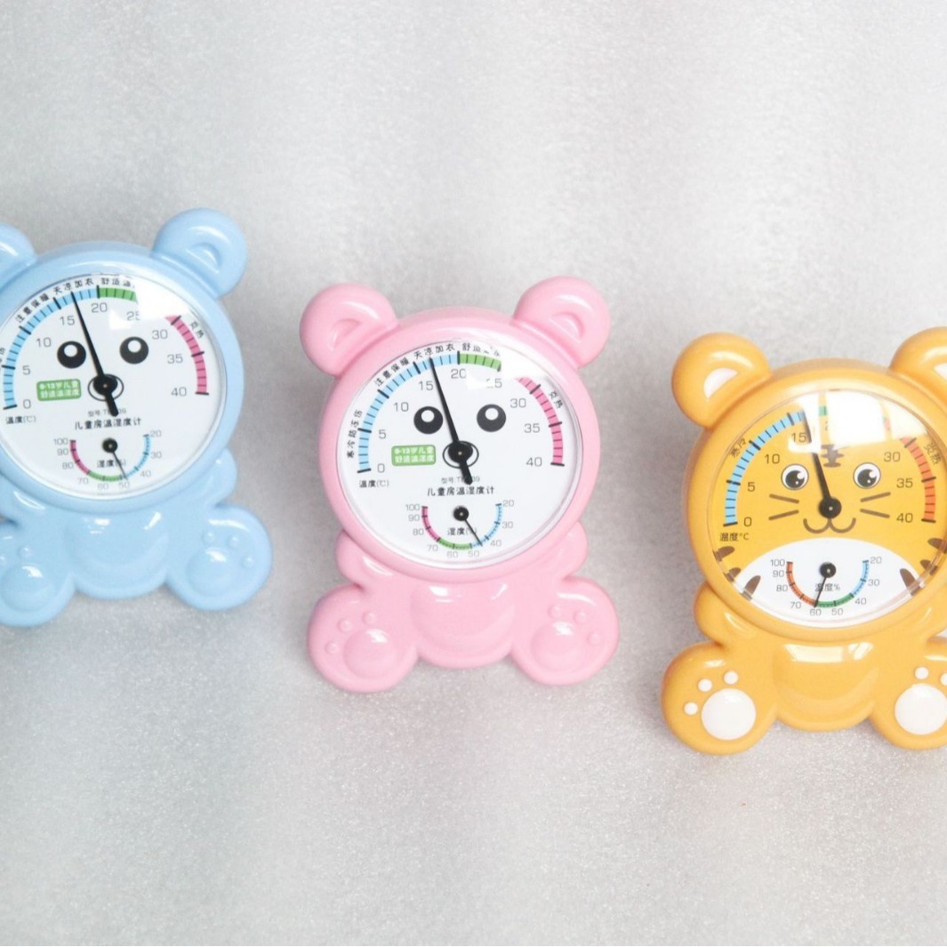 Cartoon Temperature Methometer, Children's Room Temperature Methometer, Bear Temperature Methometer, Indoor Moisture Methometer