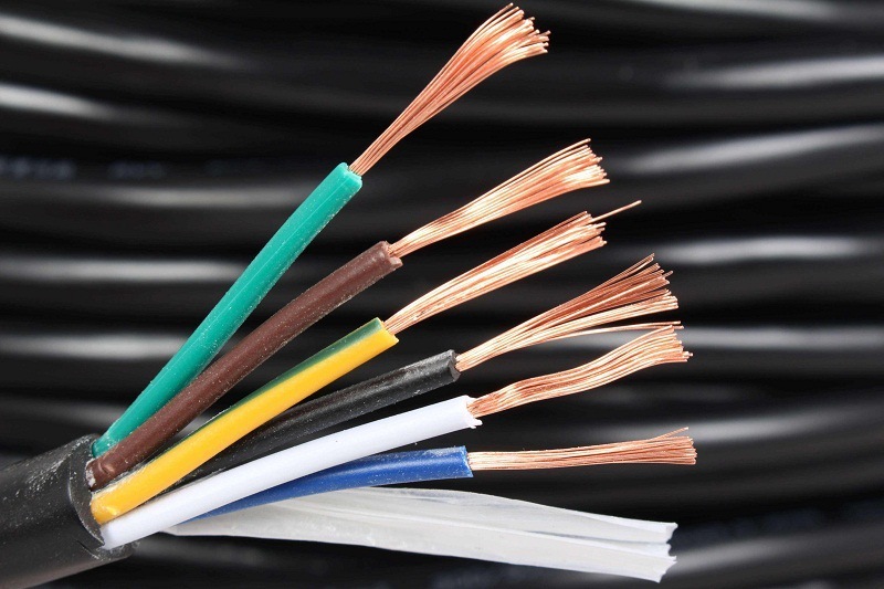 Silicon rubber high-temperature cable RVV-3*1.0